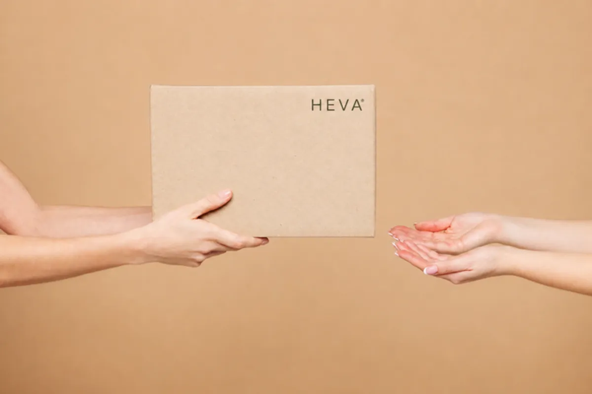 Heva package being handed over